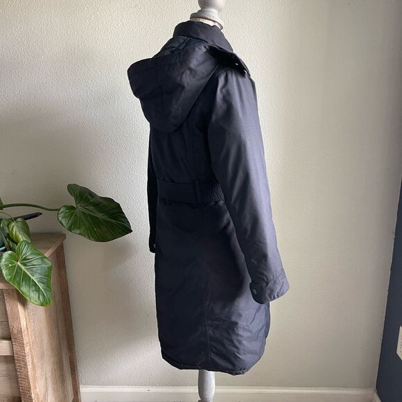 Marmot Chelsea 650 Fill Down Long Jacket in Black - Picture 5 of 11